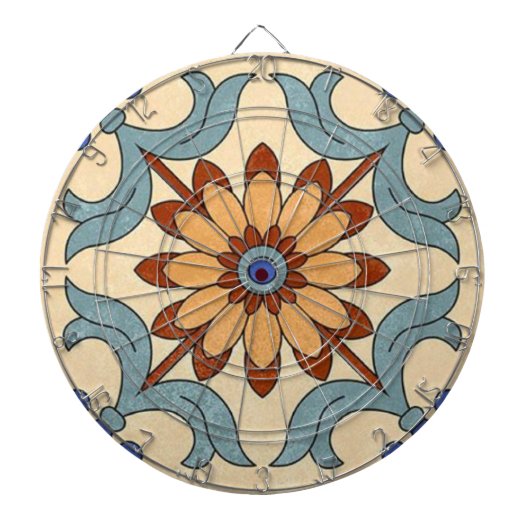 Klassiek Dartboard met maatwerk Dartbord (Voorkant)