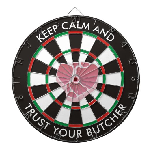 Klassiek Dartboard met Steak Dartbord (Voorkant)