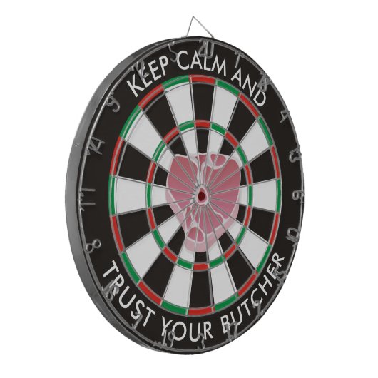 Klassiek Dartboard met Steak Dartbord (Voorkant Links)