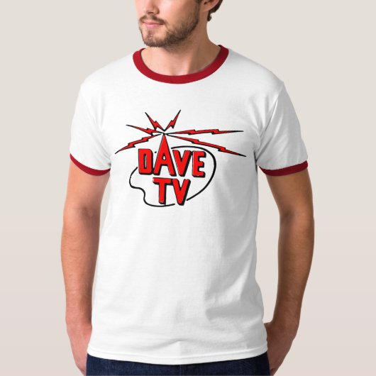 Klassiek Dave TV T-shirt (Voorkant)