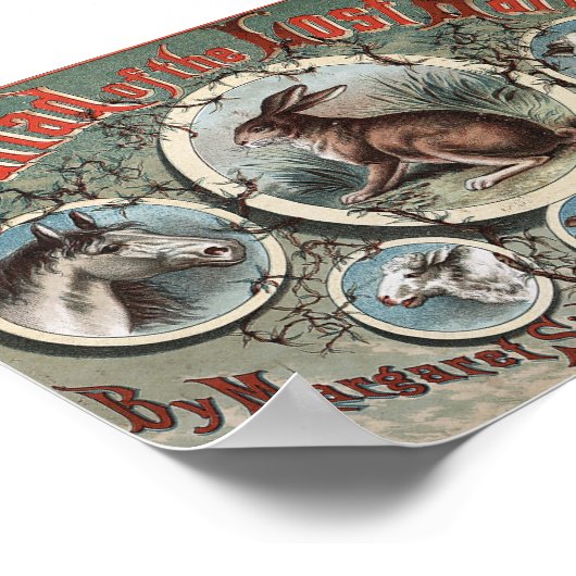 Klassiek de ballade van de verloren hare poster (Hoek)