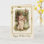 Klassiek De Breiwerkles op Moederdag Kaart (Gele Bloem)