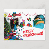 Klassiek de Grinch | De Grinch in Chimney Feestdagenkaart (Voorkant)