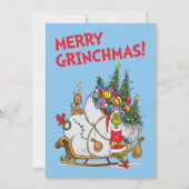 Klassiek de Grinch | De slang van de Grinch en Max Feestdagenkaart (Voorkant)