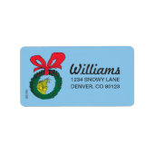 Klassiek de Grinch | Kerstmis Etiket (Voorkant)