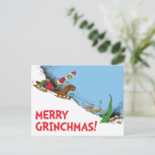 Klassiek de Grinch | Maximale graankorrels en rend Feestdagenkaart (Staand voorkant)