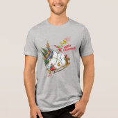 Klassiek de Grinch | Merry Grinchmas! Tri-Blend Shirt (Voorkant)