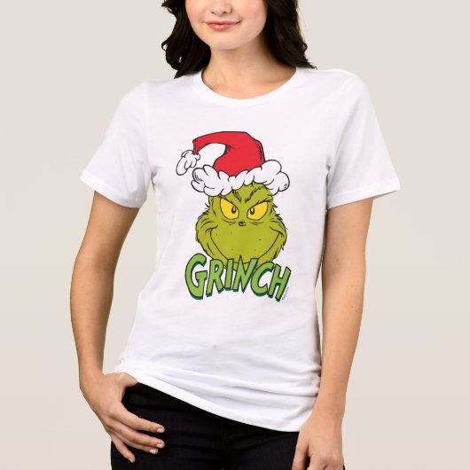 Klassiek de Grinch | Naughty of Nice Tri-Blend Shirt (Voorkant)