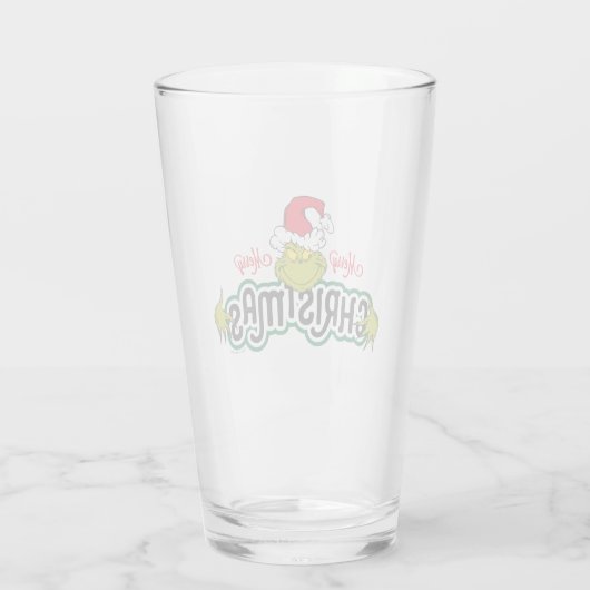 Klassiek de Grinch | Vroegere kerst Glas (Achterkant)