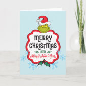 Klassiek de Grinch | Vrolijk kerstfeest en gelukki Feestdagen Kaart (Voorkant)