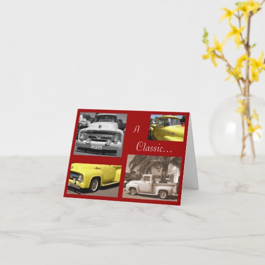 Klassiek… (de late kaart van Vaderdag) (Gele Bloem)