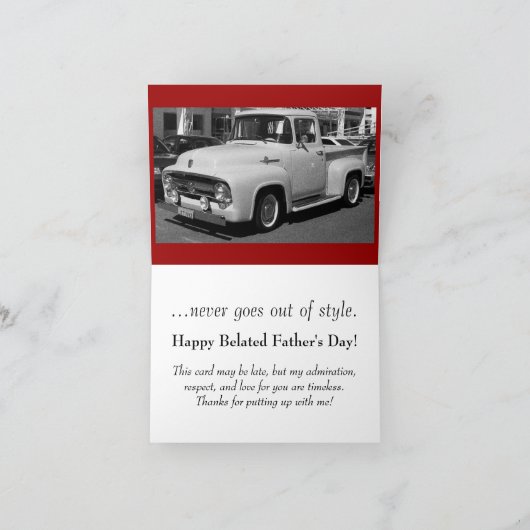 Klassiek… (de late kaart van Vaderdag) (Binnen)