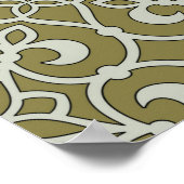 Klassiek decor voor Marokkaans scrollontwerp Poster (Hoek)