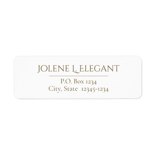 Klassiek decoratief Bloklabel Etiket (Voorkant)