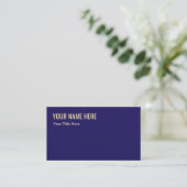 Klassiek Deep Purple Goud Visitekaartje (Staand voorkant)