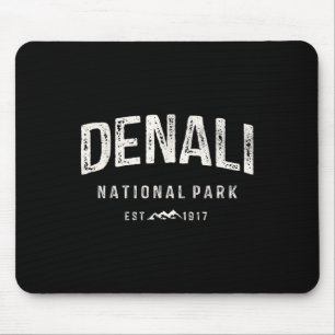 Klassiek Denali National Park Bergen Natuur Retro Muismat