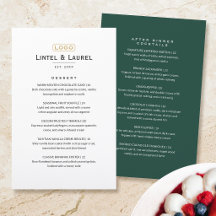 Klassiek dessert na diner menu restaurant groen