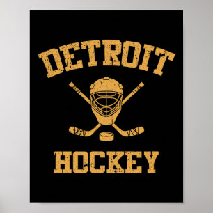 Klassiek Detroit Hockey Poster