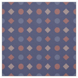Klassiek diamant-dot geometrisch patroon – stof