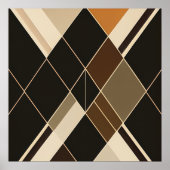 Klassiek Diamantpatroon Poster (Voorkant)