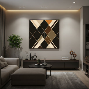 Klassiek Diamantpatroon Poster