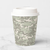 Klassiek digitaal camerapatroon papieren bekers (Achterkant)