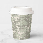 Klassiek digitaal camerapatroon papieren bekers (Rechts)