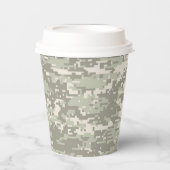 Klassiek digitaal camerapatroon papieren bekers (Voorkant)