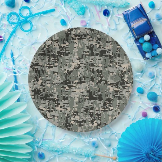 Klassiek digitaal camerapatroon papieren bordje (Feest)