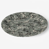 Klassiek digitaal camerapatroon papieren bordje (Gekanteld)