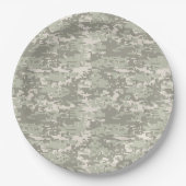 Klassiek digitaal camerapatroon papieren bordje (Voorkant)