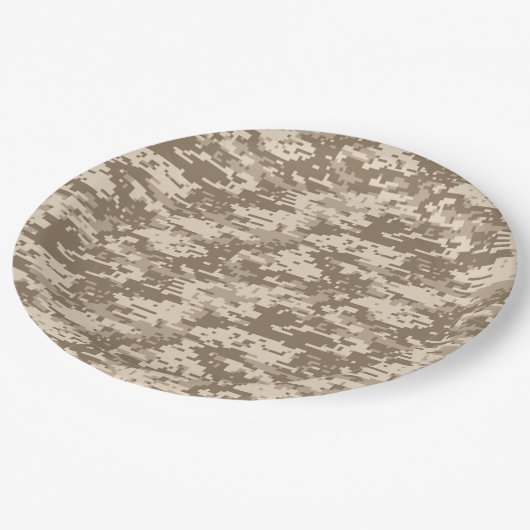 Klassiek digitaal camerapatroon papieren bordje (Gekanteld)