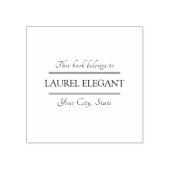 Klassiek dit boek behoort tot de rubberstempel (Afrduk)