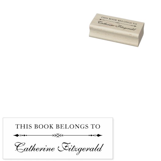 Klassiek Dit boek is van Aangepaste scriptnaam Rubberstempel (Gestempeld)