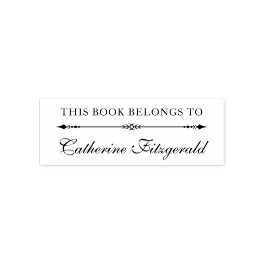 Klassiek Dit boek is van Aangepaste scriptnaam Zelfinktende Stempel (Design)