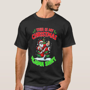 Klassiek Dit is Mijn Kerstpyjama Kerstman T-shirt