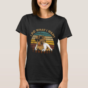 Klassiek doe ik wat ik wil grappige Duitse korthar T-shirt