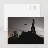 Klassiek Domed Saucer Briefkaart (Voorkant / Achterkant)