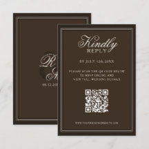 Klassiek Donkerbruin Oud Geld Huwelijk