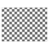 Klassiek donkergrijs schaakbord tafelkleed (Voorkant (Horizontaal))