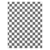 Klassiek donkergrijs schaakbord tafelkleed (Voorkant)
