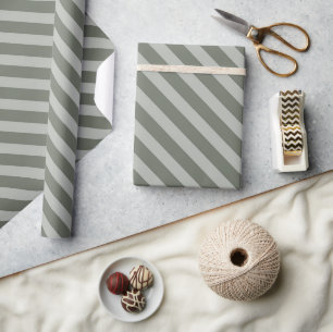 klassiek donkergroen streepjespatroon cadeaupapier