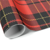 Klassiek donkerrood tartan inpakpapier (Rol Hoek)