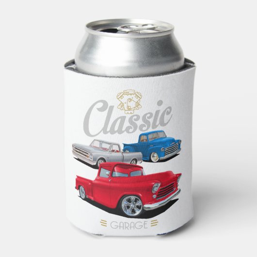 Klassiek drie blikjeskoeler (Blikje Voorkant)