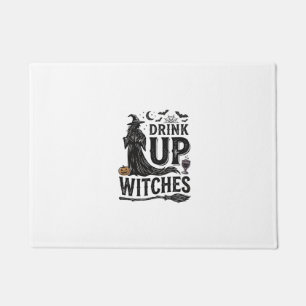 Klassiek Drink Op Heksen Halloween Shirt Ontwerp_1 Deurmat
