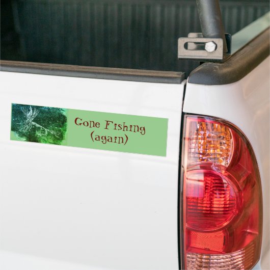 Klassiek droge-vliegpatroon voor forel- en baardvi bumpersticker (Op Truck)