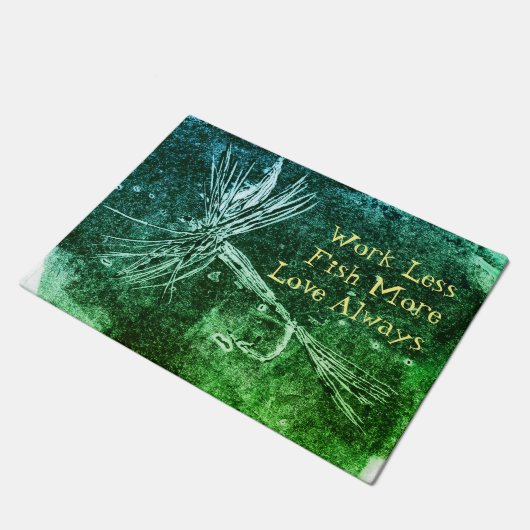 Klassiek droge-vliegpatroon voor forel- en baardvi deurmat (Schuin)