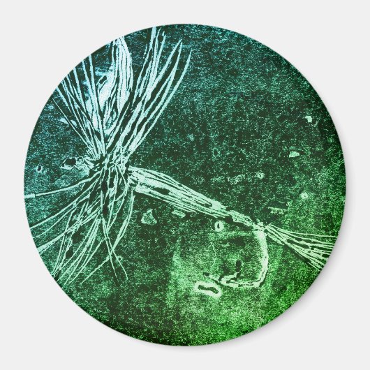 Klassiek droge-vliegpatroon voor forel- en baardvi magneet (Voorkant)