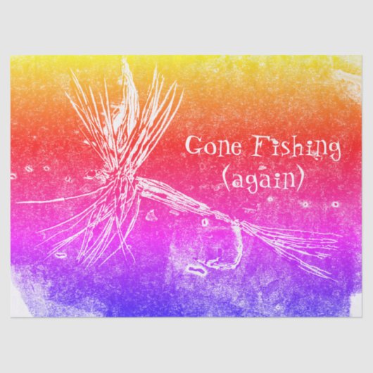 Klassiek droge-vliegpatroon voor forel- en baardvi tissuepapier (Voorkant)