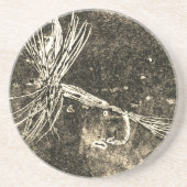 Klassiek droge-vliegpatroon voor forel- en baardvi zandsteen onderzetter (Voorkant)